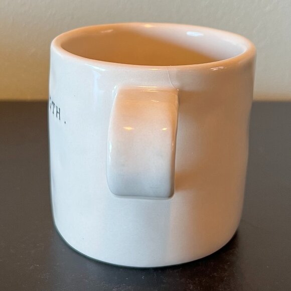 Rae Dunn By Magenta Dimpled Mug  w/ Typewriter Font Single Word STRENGTH. - Picture 3 of 9